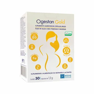 Polivitamínico Ogestan Gold para Gestantes e Lactantes 30 cápsulas